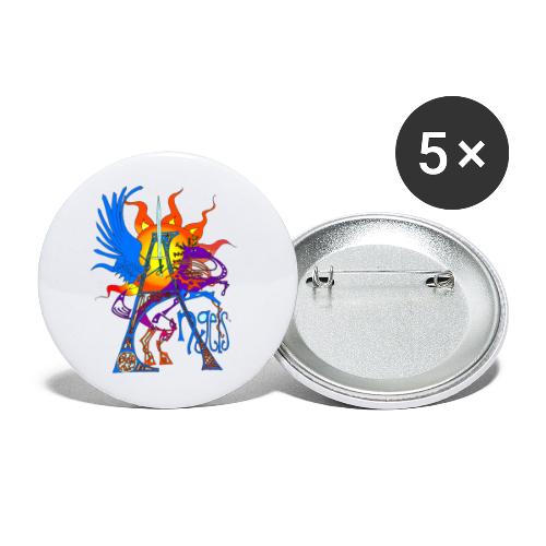 Angel Messenger - Buttons large 2.2''/56 mm (5-pack)