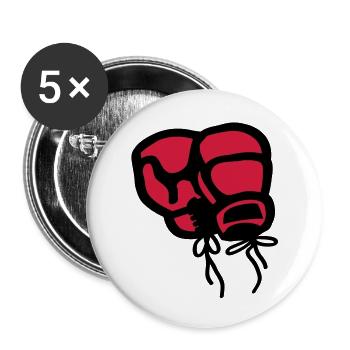 boxhandschuhe_t2 - Buttons groß 56 mm (5er Pack) - Weiß - Vorne