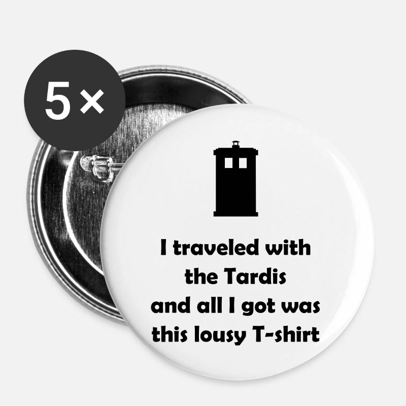 Lousy shirt - Buttons large 2.2''/56 mm (5-pack) - white