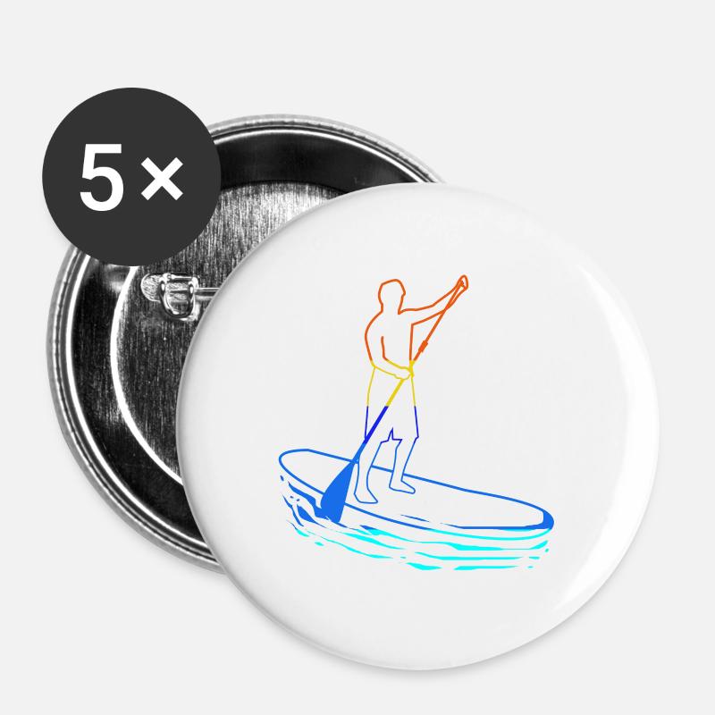 Stand Up Paddling SUP Paddle Paddle Paddle - Buttons large 2.2''/56 mm (5-pack) - white