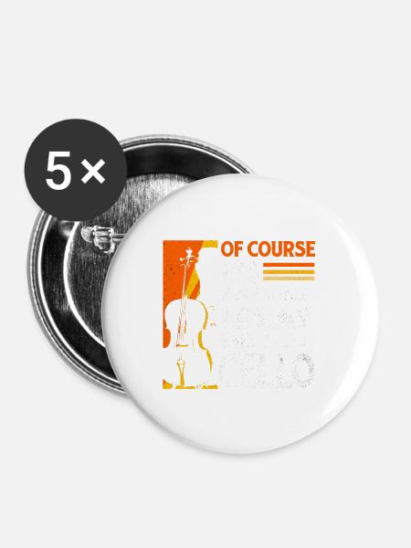 Cello - Buttons groß 56 mm (5er Pack) - Weiß