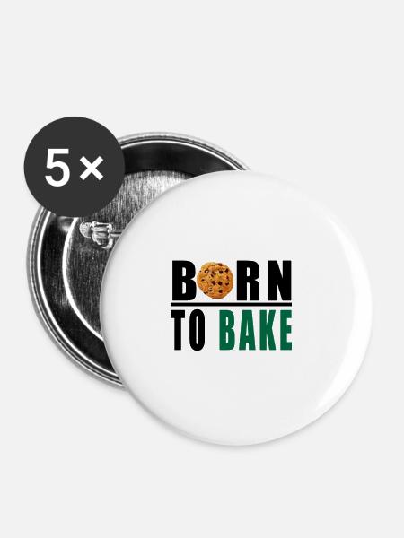 to bake - Buttons groß 56 mm (5er Pack) - Weiß