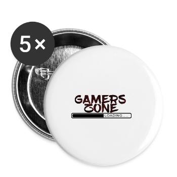 Gaming - Buttons large 2.2''/56 mm (5-pack) - white - Front