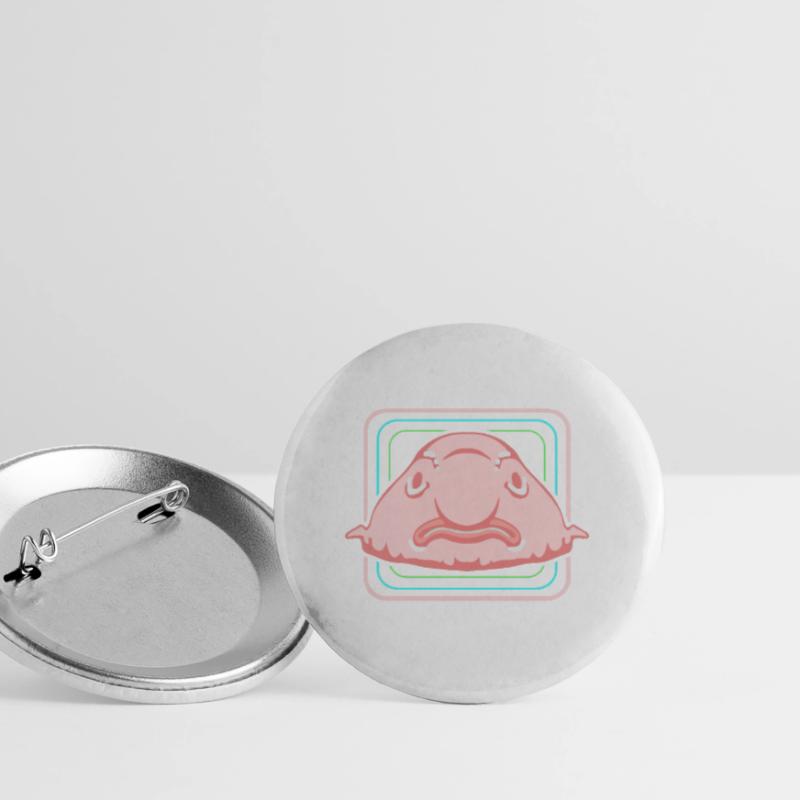 Blobfish Deep Sea Grumpy Introverted Gift Buttons large 2.2''/56 mm (5-pack)
