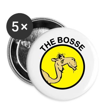The Bosse I - Lot de 5 grands badges (56 mm) - blanc - Devant