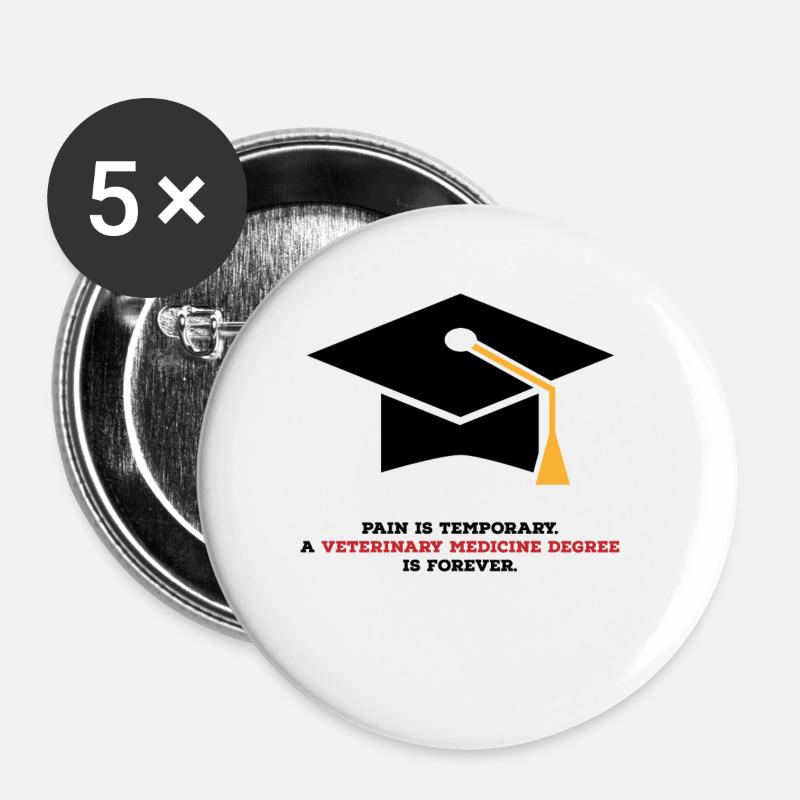 vetmedicine - Buttons large 2.2''/56 mm (5-pack) - white