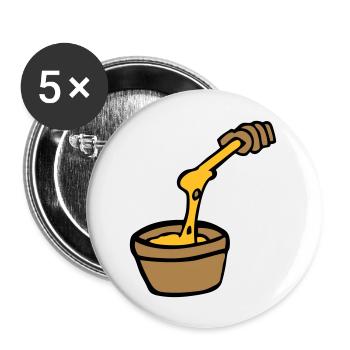 Koch Fondue Käse Aligot Käsefondue französische K - Buttons groß 56 mm (5er Pack) - Weiß - Vorne