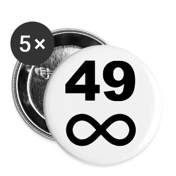 49 years infinite - Buttons large 2.2''/56 mm (5-pack) - white - Front