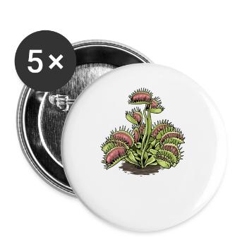 Carnivorous Plant Venus Flytrap - Buttons large 2.2''/56 mm (5-pack) - white - Front