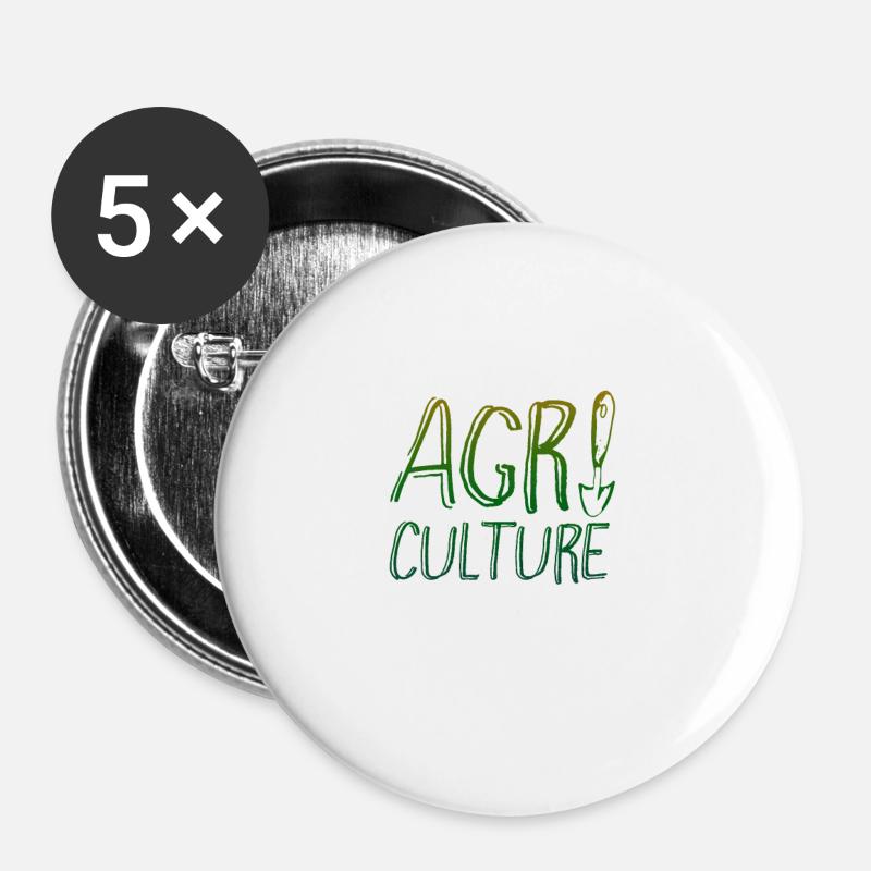 Agriculture - Agriculture - Buttons large 2.2''/56 mm (5-pack) - white