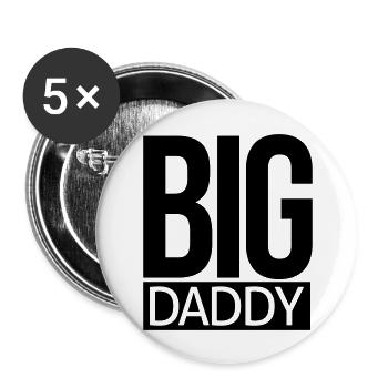 big daddy - Buttons large 2.2''/56 mm (5-pack) - white - Front