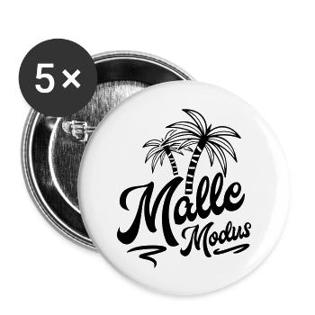 malle modus palm - Buttons groß 56 mm (5er Pack) - Weiß - Vorne