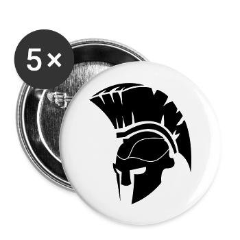 spartan - Buttons large 2.2''/56 mm (5-pack) - white - Front
