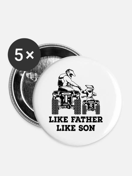Quad - Buttons groß 56 mm (5er Pack) - Weiß