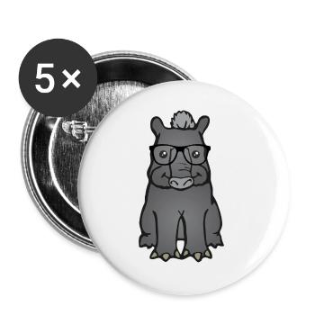 Lustiger Tapir Geschenk Tapir Liebhaber Niedlich - Buttons groß 56 mm (5er Pack) - Weiß - Vorne