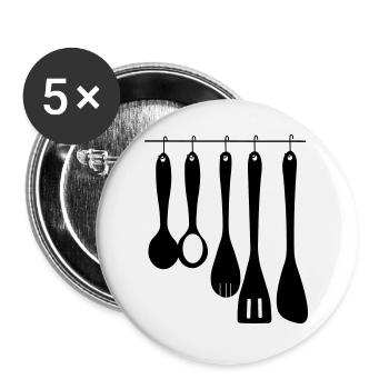 Kitchen tools - Buttons large 2.2''/56 mm (5-pack) - white - Front