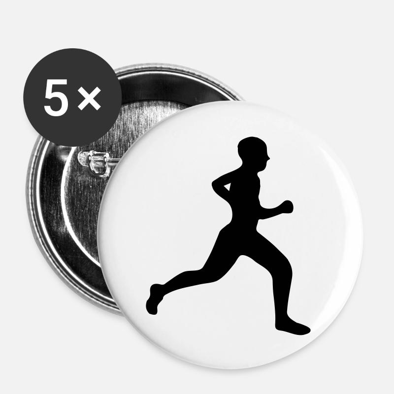 Bishop - Buttons large 2.2''/56 mm (5-pack) - white