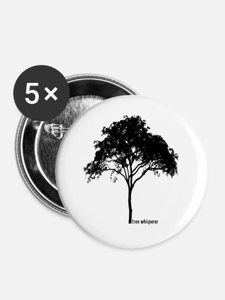 tree whisperer - Buttons groß 56 mm (5er Pack) - Weiß