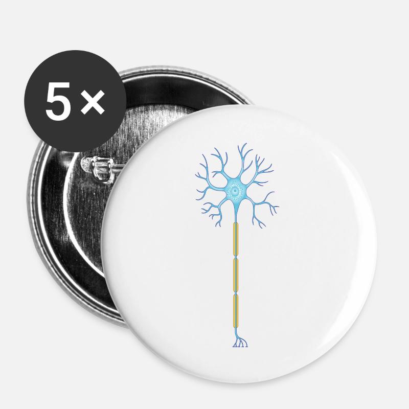 Neuron - Buttons large 2.2''/56 mm (5-pack) - white