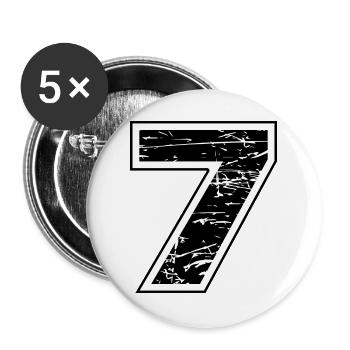 7 - Buttons groß 56 mm (5er Pack) - Weiß - Vorne