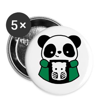 Panda TSRM radiology technician - Buttons large 2.2''/56 mm (5-pack) - white - Front