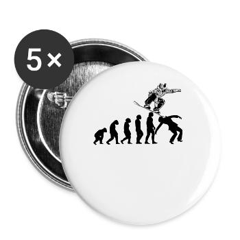 Snowboarding Snowboarders Evolution Snowboard - Buttons large 2.2''/56 mm (5-pack) - white - Front