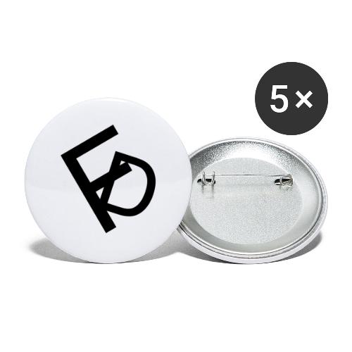 FactaDesign Logo Musta - Rintamerkit isot 56 mm (5kpl pakkauksessa)
