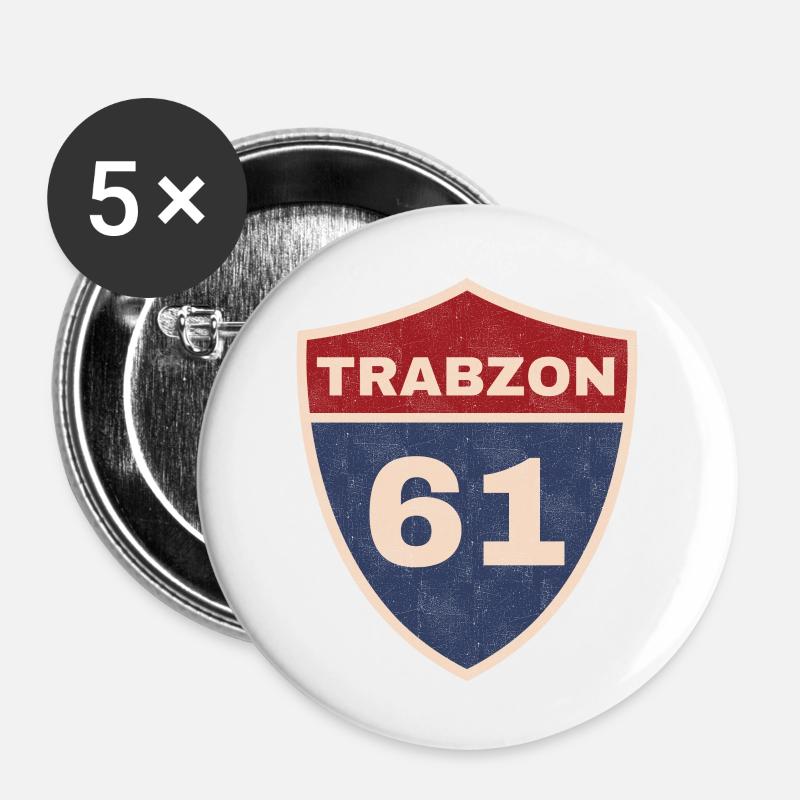 Trabzon - Buttons large 2.2''/56 mm (5-pack) - white