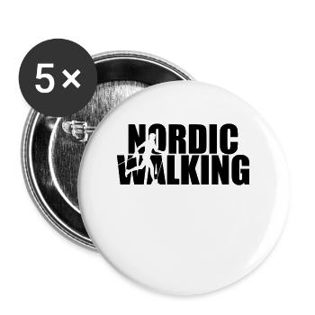 Walker Nordic Walking Wanderer Hiking Walkerin - Buttons large 2.2''/56 mm (5-pack) - white - Front