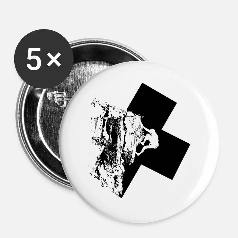 Rock climbing - Buttons large 2.2''/56 mm (5-pack) - white