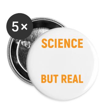 La science comme par magie mais réelle - Lot de 5 grands badges (56 mm) - blanc - Devant