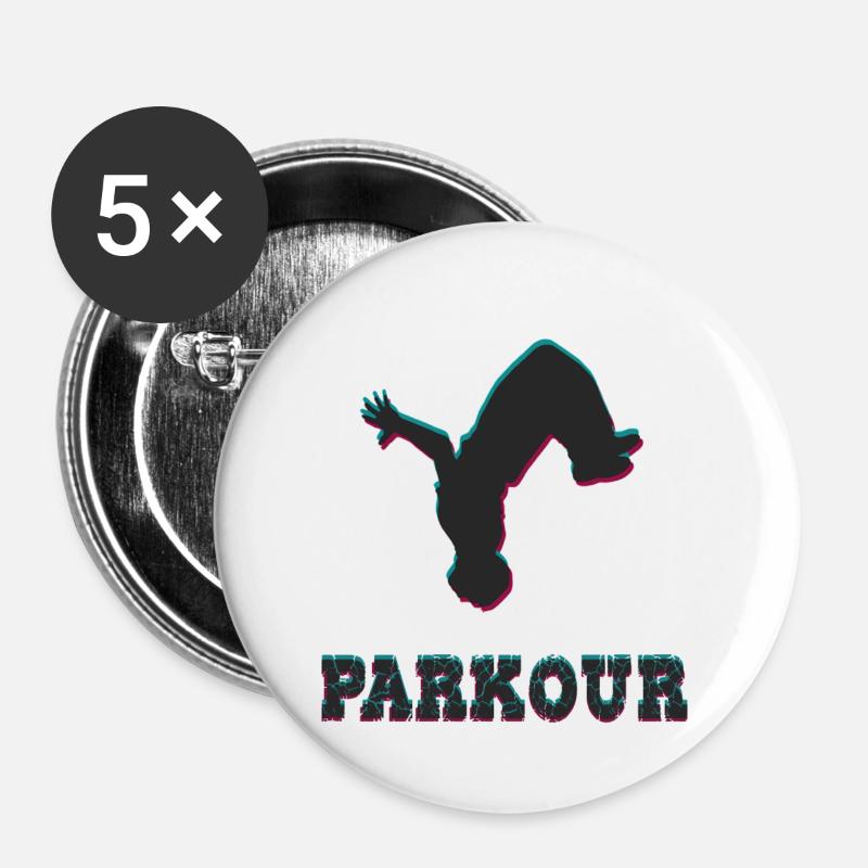 Parkour - Buttons large 2.2''/56 mm (5-pack) - white