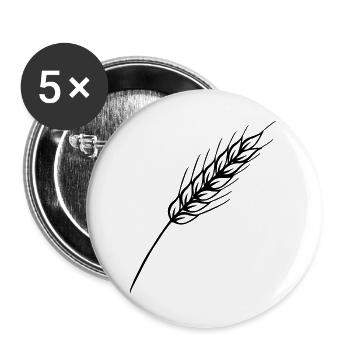 Fine grain stalk - Buttons large 2.2''/56 mm (5-pack) - white - Front