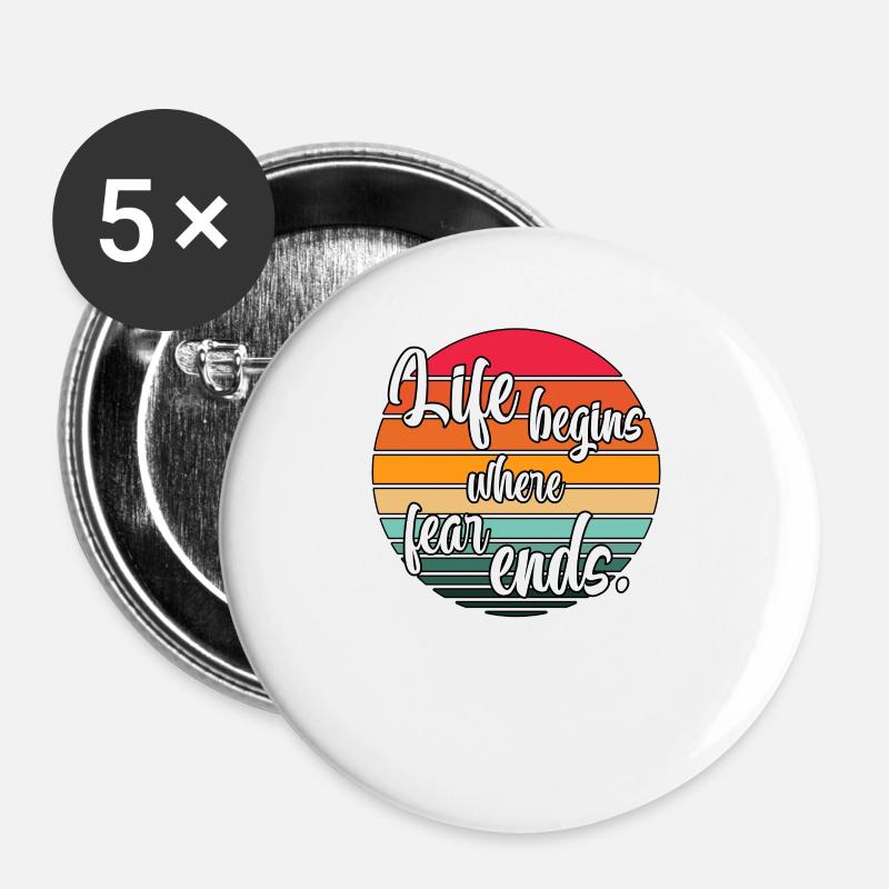 Motivation Inspiration Saying Mental - Buttons large 2.2''/56 mm (5-pack) - white