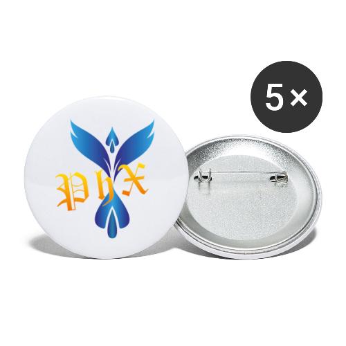 Phoenix - Buttons groß 56 mm (5er Pack)