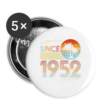 Legendary Since 1952 Limited Edition - Buttons large 2.2''/56 mm (5-pack) - white - Front