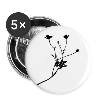 Buttercup Meadowflower - Buttons large 2.2''/56 mm (5-pack) - white - Front