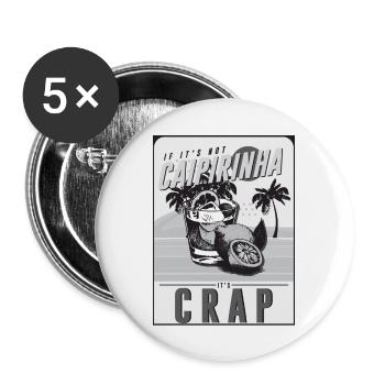 Brésil - Lot de 5 grands badges (56 mm) - blanc - Devant