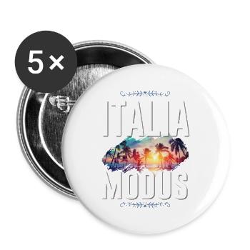 Italia Mode - Buttons large 2.2''/56 mm (5-pack) - white - Front