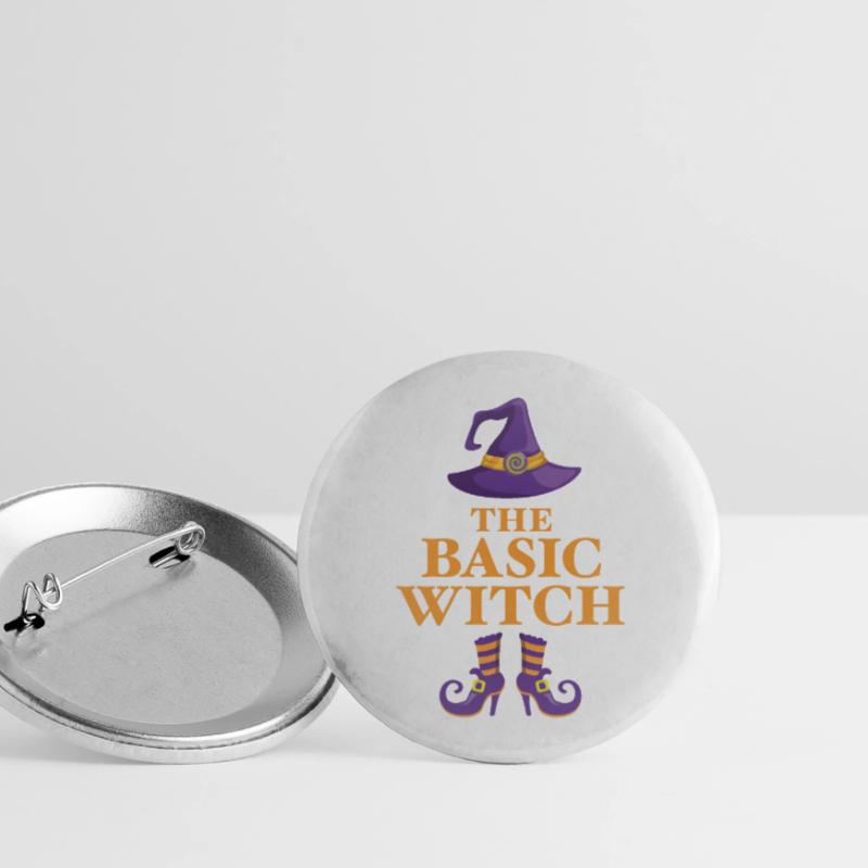 The Basic Witch Buttons large 2.2''/56 mm (5-pack)
