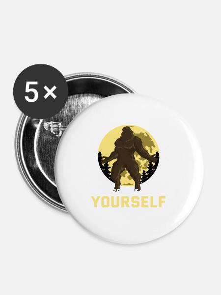 Glaube an dich selbst - Buttons groß 56 mm (5er Pack) - Weiß