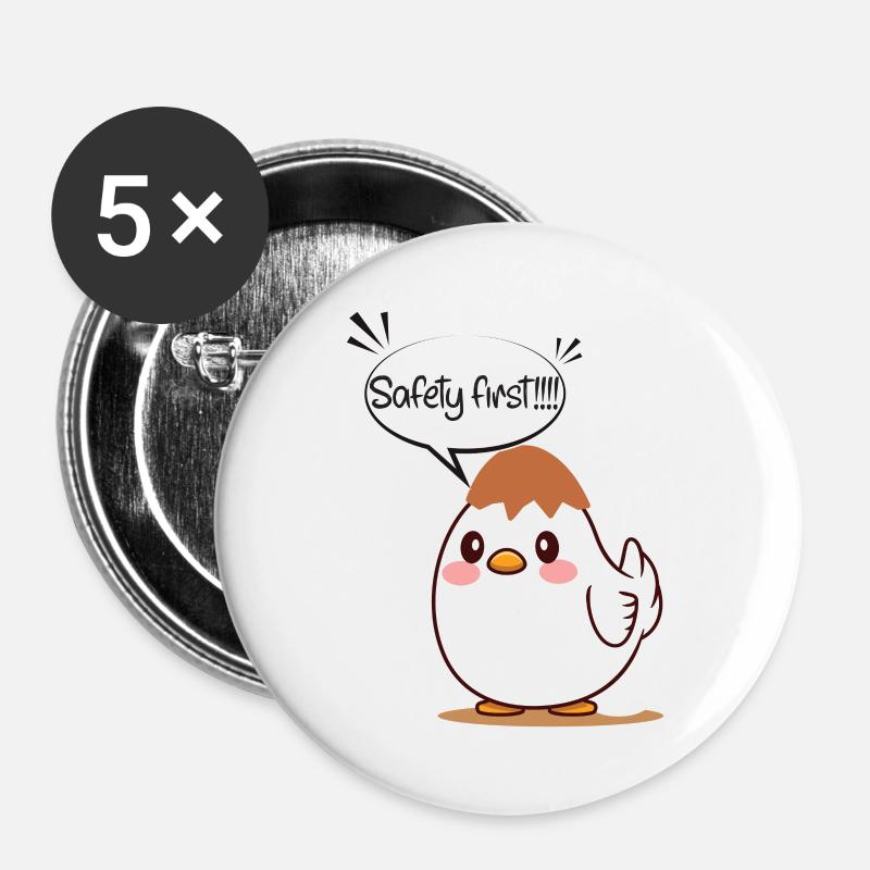 Eggs Helmet - Buttons large 2.2''/56 mm (5-pack) - white