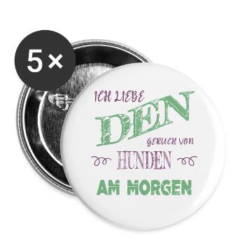 geburtstagsgeschenkidee spruch chihuahua - Buttons groß 56 mm (5er Pack) - Weiß - Vorne