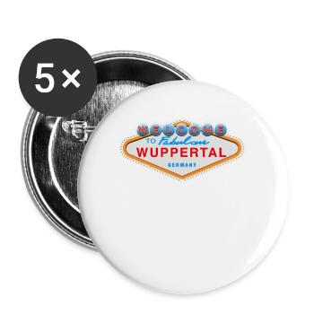 American Las Vegas Design welcome to fabulous - Buttons large 2.2''/56 mm (5-pack) - white - Front