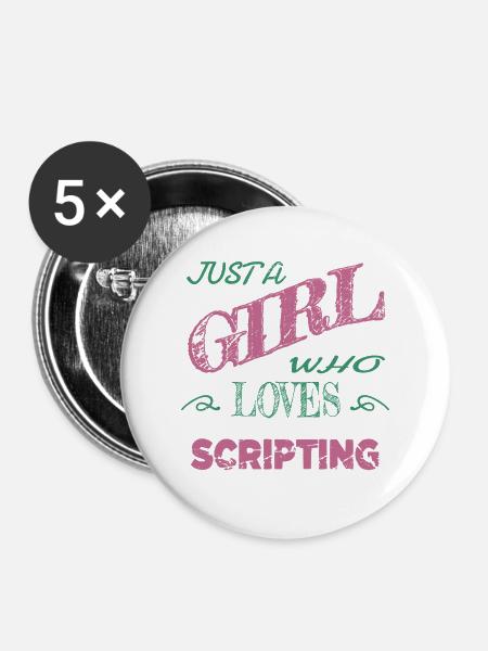 fun computer scientist quote statement - Buttons groß 56 mm (5er Pack) - Weiß