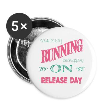 dads favorite joke profession dayfathers day - Buttons large 2.2''/56 mm (5-pack) - white - Front
