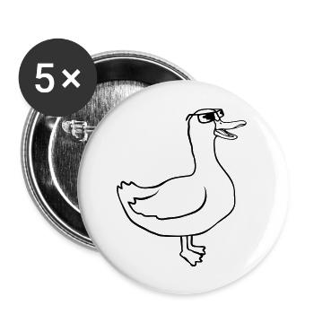 Lunettes de soleil Comic Goose Cool - Lot de 5 grands badges (56 mm) - blanc - Devant
