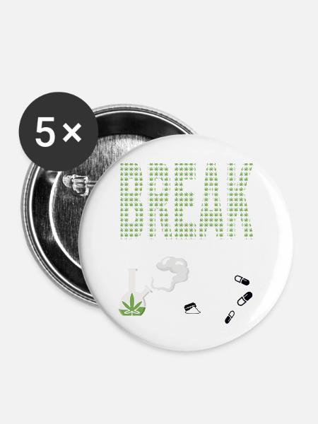 Break - Buttons groß 56 mm (5er Pack) - Weiß