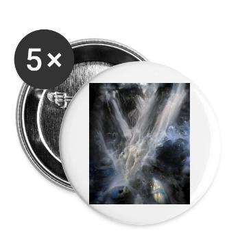 great ART on great PEOPLE - Buttons groß 56 mm (5er Pack) - Weiß - Vorne