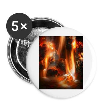 great ART on great PEOPLE - Buttons groß 56 mm (5er Pack) - Weiß - Vorne